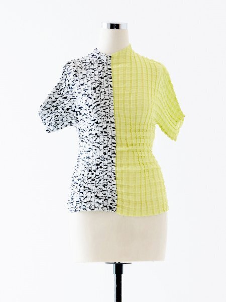 AKIKOAOKI 3D brush top LIME