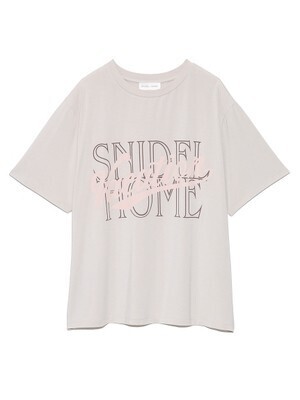 SNIDEL HOME ロゴプリントカットソー
