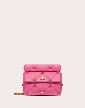 VALENTINO ローマンスタッズ ナッパレザー ミディアム チェーンショルダーバッグ