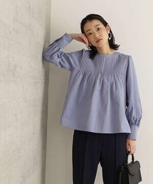 NATURAL BEAUTY BASIC ピンタックブラウス