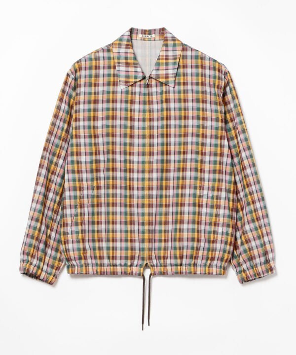 BEAMS AURALEE / Giza Light Weighr Double Cloth Zip Blouson