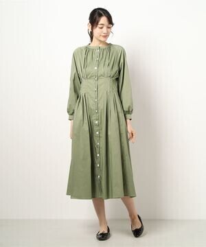 LADYMADE レイヤーフロントウエストタックシャツワンピース
