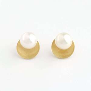 anapnoe Akoya pearl circle pierce