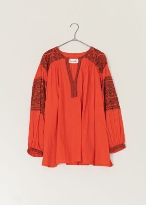Sara mallika Flower Embroidery Tops