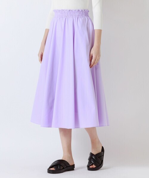 EPOCA ストレッチライトタフタ　フレアスカート