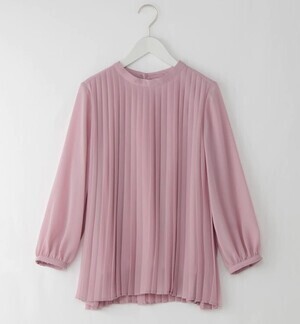 PLST シフォンプリーツブラウス