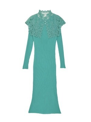 Ameri VINTAGE LACE COLLAR SET DRESS