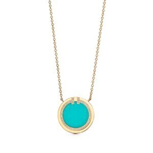 Tiffany＆Co. ダイヤモンド＆ターコイズ サークル ペンダント
