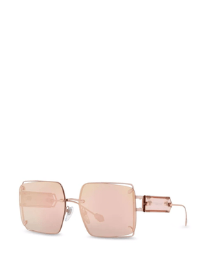 BVLGARI リムレス スクエアフレーム サングラス