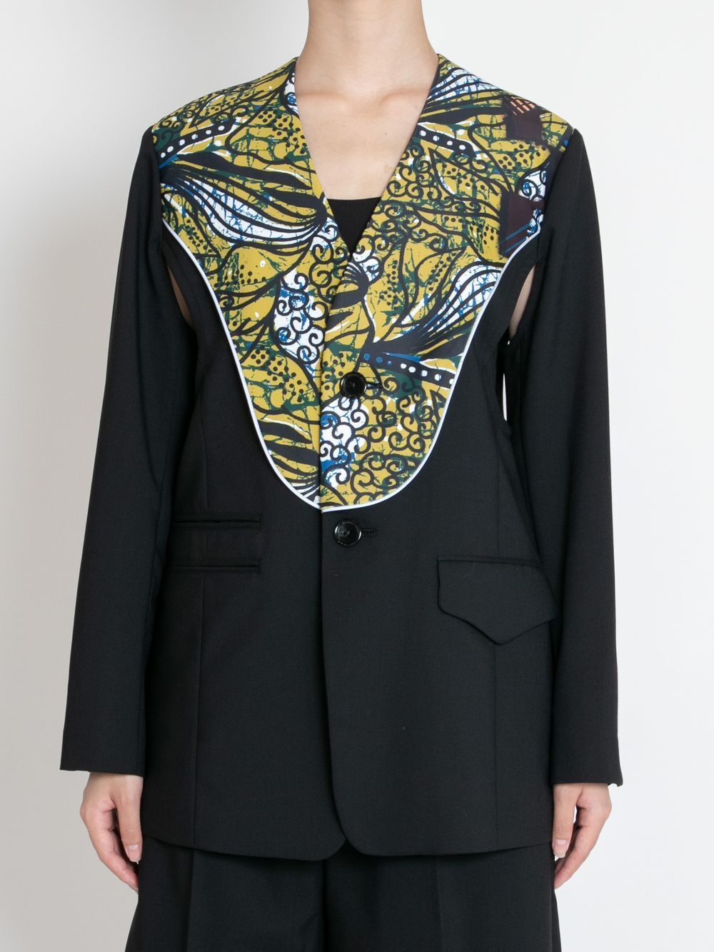 BASE MARK Ethnic Comb. Jacket