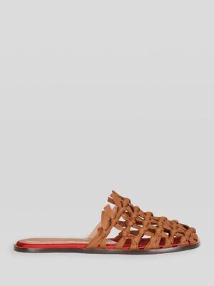 ETRO メッシュモチーフ フラットサンダル