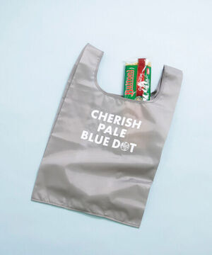 Afternoon Tea CHERISH PALE BLUE DOT/エコバッグM