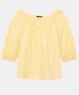 TARAJARMON Cotton poplin blouse