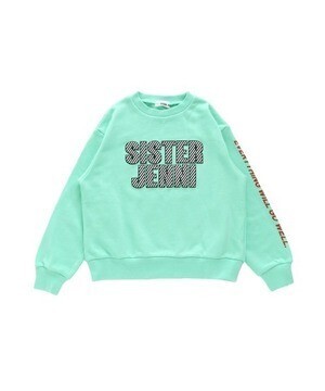 SISTER JENNI ストライプロゴトレーナー
