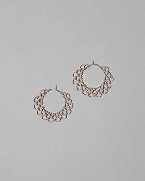 SIRISIRI ARABESQUE Earrings HOOP SV mini