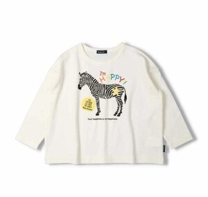 moujonjon シマウマプリントＴシャツ