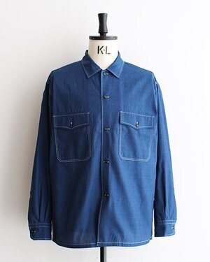A VONTADE Indigo Prisoner Shirts "Supima Indigo Chambray"