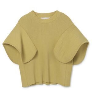AKIRANAKA round panel sleeve knit pullover