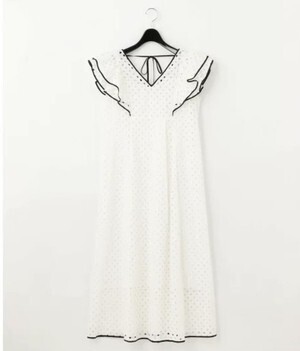 GRACE CONTINENTAL ドットカットワークワンピース