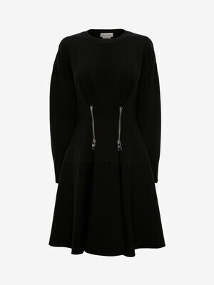 Alexander McQueen ジップ ミニドレス