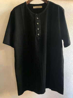 suzuki takayuki henley-neckline t-shirt