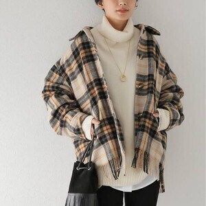 JOURNAL STANDARD ウールフリンジブルゾン