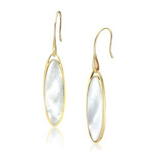 starjewery K10 ピアス VERTICAL OVAL