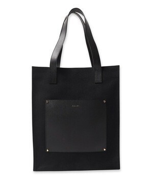 CULLNI BG-003 レザーポケットキャンバストート