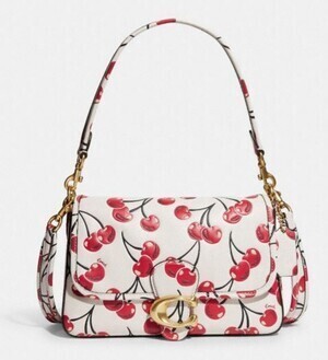 COACH ソフト タビー ショルダー バッグ ウィズ チェリー プリント