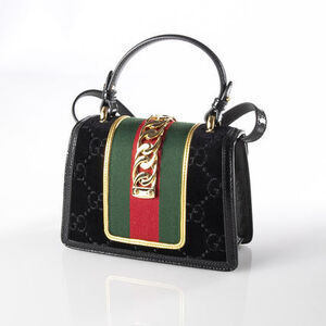 GUCCI シルヴィ ベルベット 2way ミニ ハンドバッグ