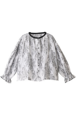 nest Robe リネンフラワーエンブロイダリーブラウス