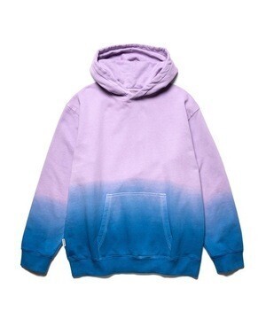 TAIKAN PLAIN HOODIE DIP DYE PURPLE