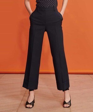 TARA JARMON Tailored plane weave pants