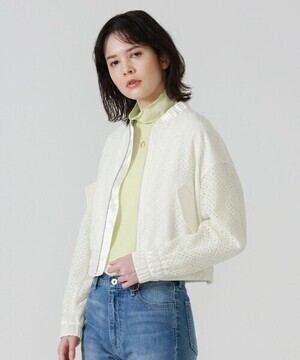 LOVELESS ホワイトレースショートMA-1