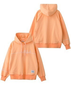 MILKFED. LINE EMBROIDERY HOODIE