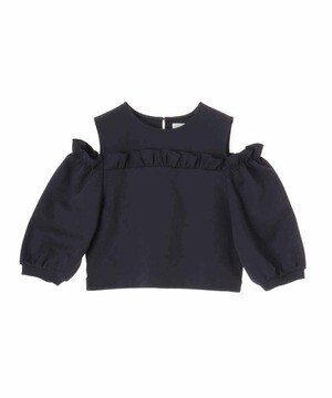 31 Sons de mode フリル切替肩開きプルオーバー