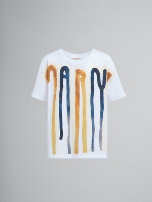 MARNI ドリッピングロゴ ジャージー製Tシャツ