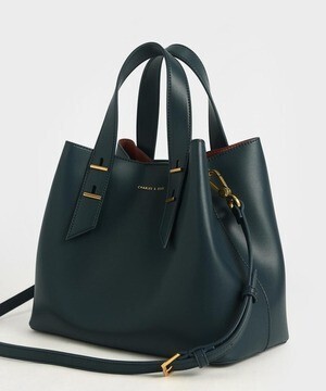 CHARLES & KEITH ダブルハンドル スローチーバッグ / Double Handle Slouchy Bag