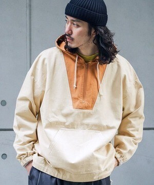 URBAN RESEARCH Sonny Label バイカラーアノラックパーカー