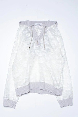 FUMIKU See Through Jacquard Parker