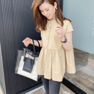 Dolce. フレンチスリーブブラウス【beige】