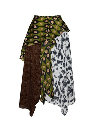THE THING MIX PATTERN SKIRT
