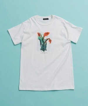 MAISON SPECIAL フラワードローイングTシャツ