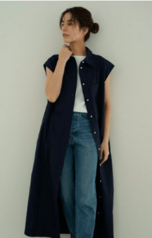 Dolce. シャツワンピース【navy】