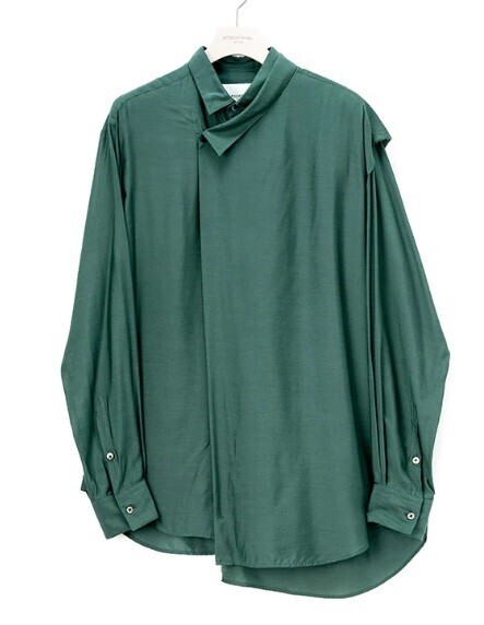 APOCRYPHA. SILK/RAYON KASAYA SHIRT