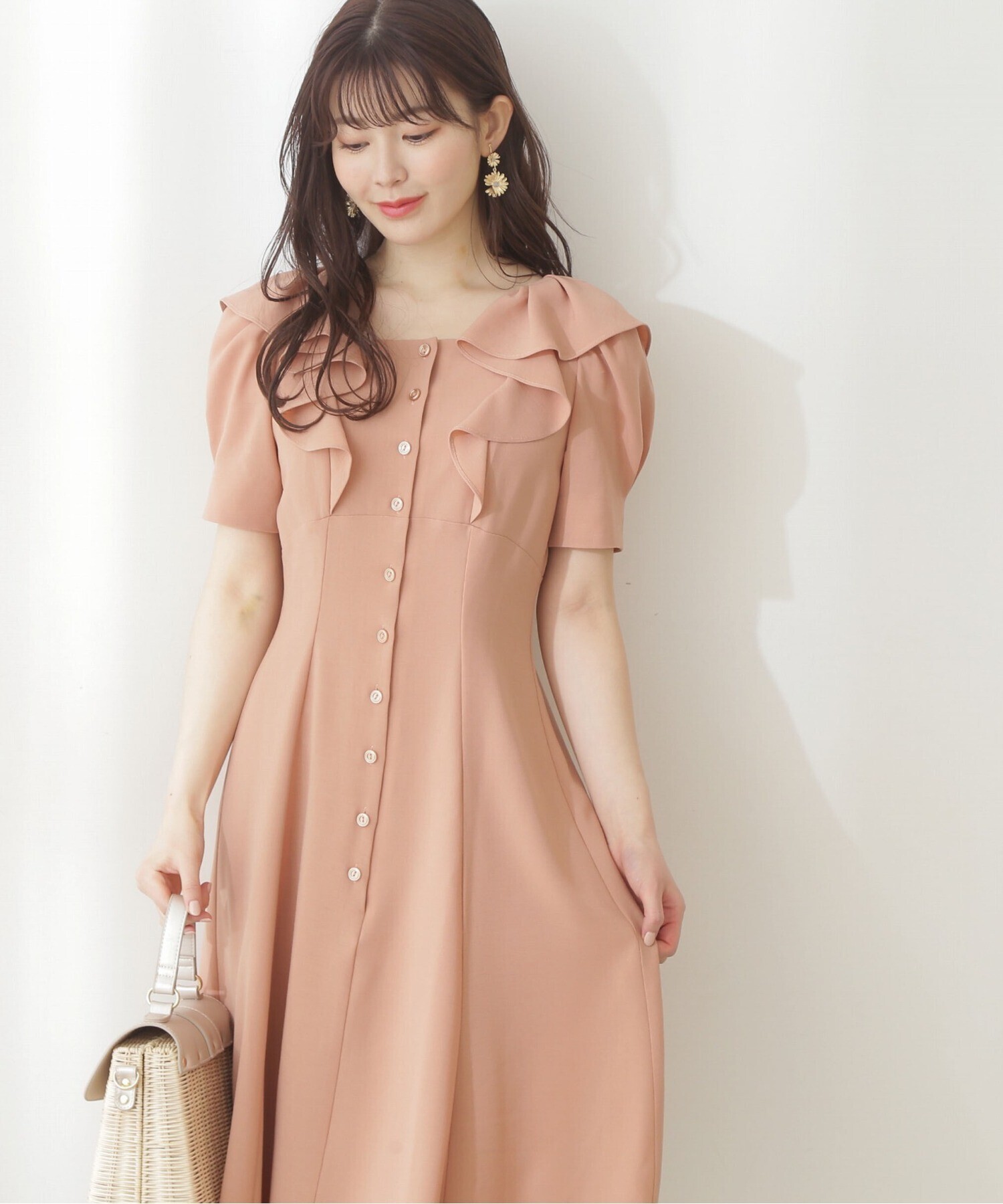 PROPORTION BODY DRESSING フリルスクエアーワンピース