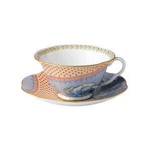 WEDGWOOD バタフライ ブルーム ティーカップ&ソーサー (ブルー)