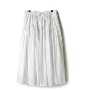 maison de soil ORGANIC VOILE MINI PINTUCK FLARED SKIRT