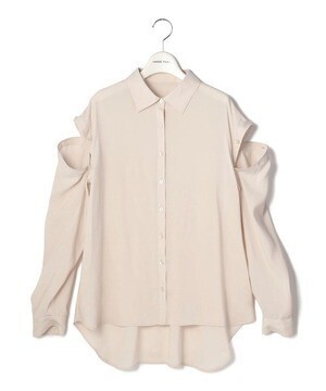 LAISSE PASSE カットスリーブシャツブラウス