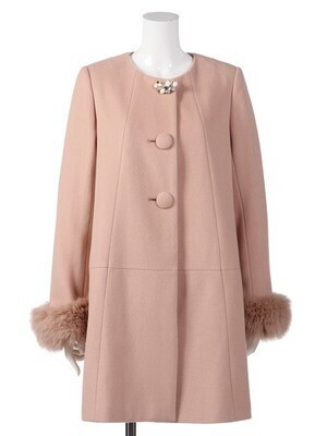 Debut de Fiore ビジューツキコクーンコート